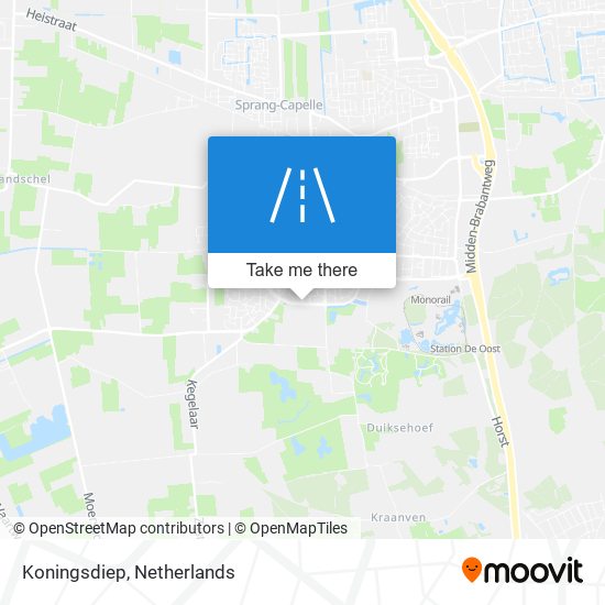 Koningsdiep map