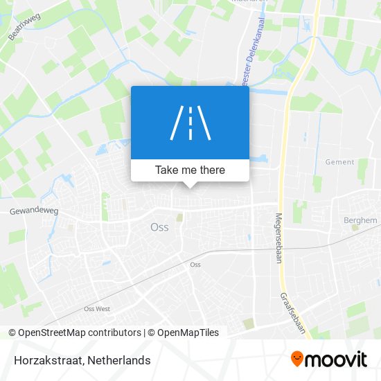 Horzakstraat map