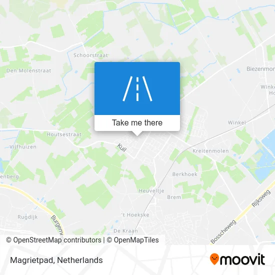 Magrietpad map