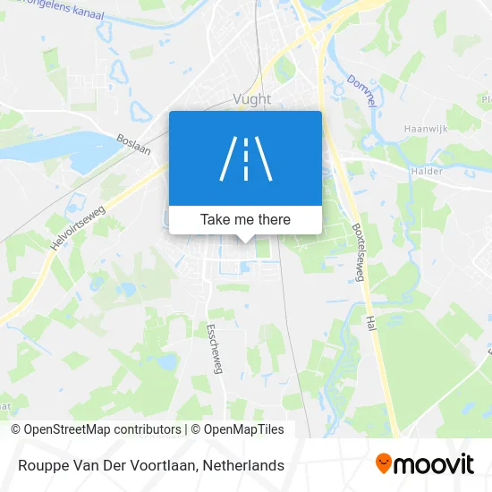 Rouppe Van Der Voortlaan map