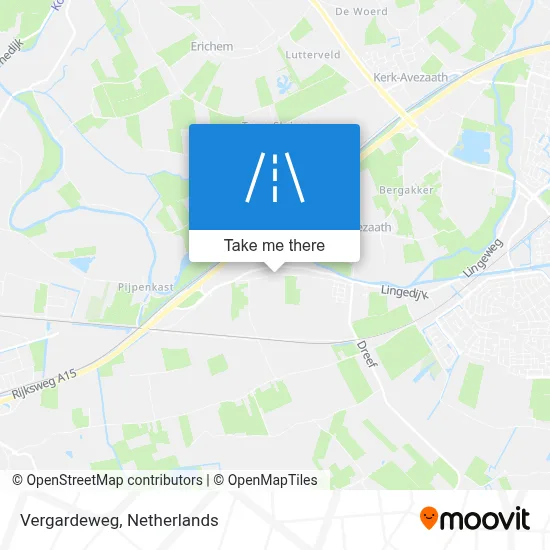 Vergardeweg map