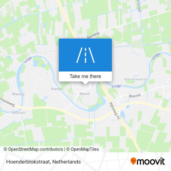 Hoenderblokstraat map