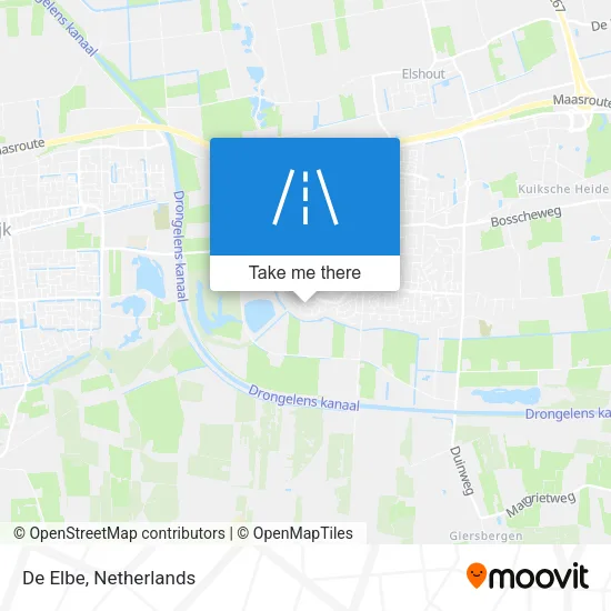 De Elbe Karte