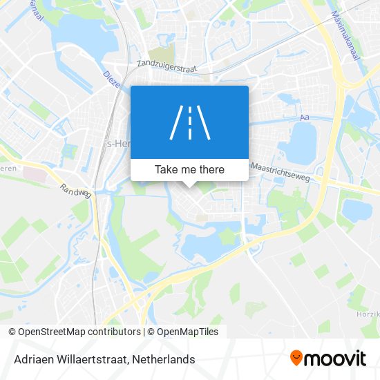 Adriaen Willaertstraat map