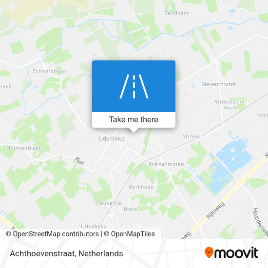 Achthoevenstraat map