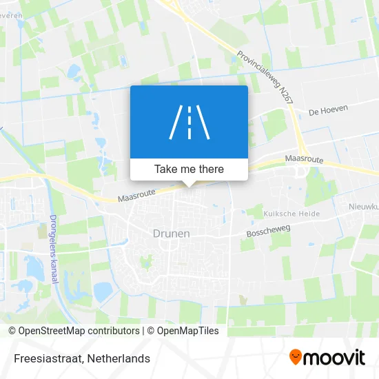 Freesiastraat map