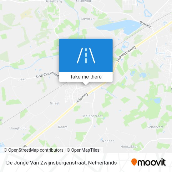 De Jonge Van Zwijnsbergenstraat map