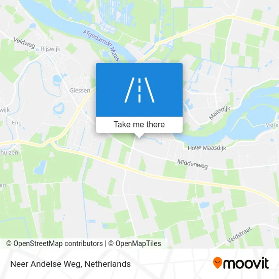 Neer Andelse Weg map