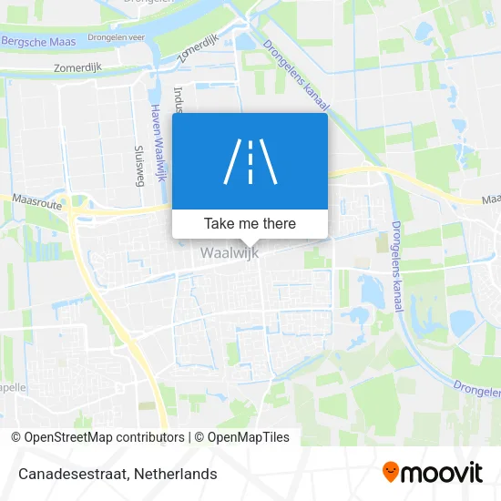 Canadesestraat map