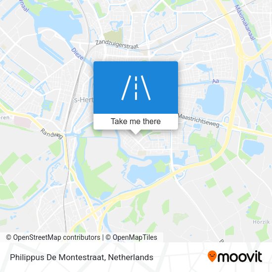 Philippus De Montestraat map