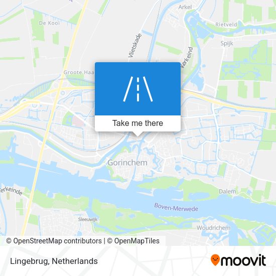 Lingebrug map