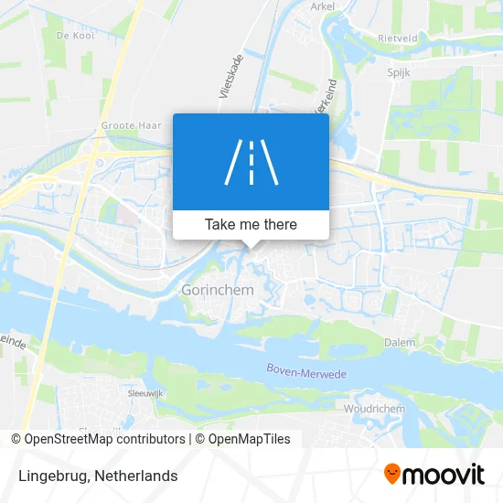 Lingebrug map