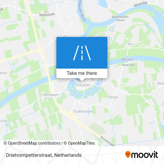 Drietrompetterstraat map