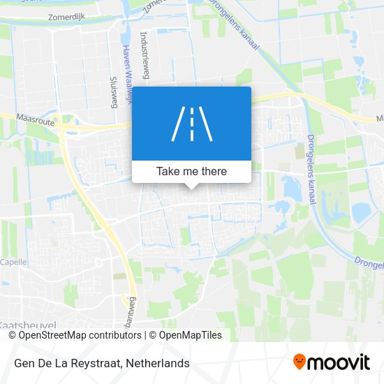 Gen De La Reystraat map