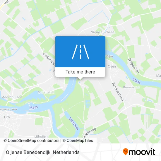 Oijense Benedendijk map