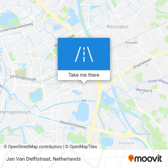 Jan Van Delftstraat map