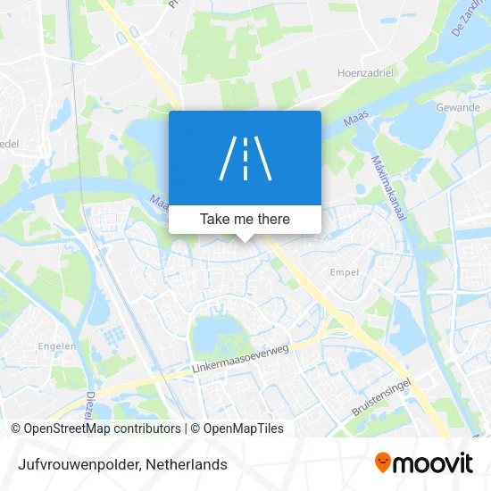 Jufvrouwenpolder map