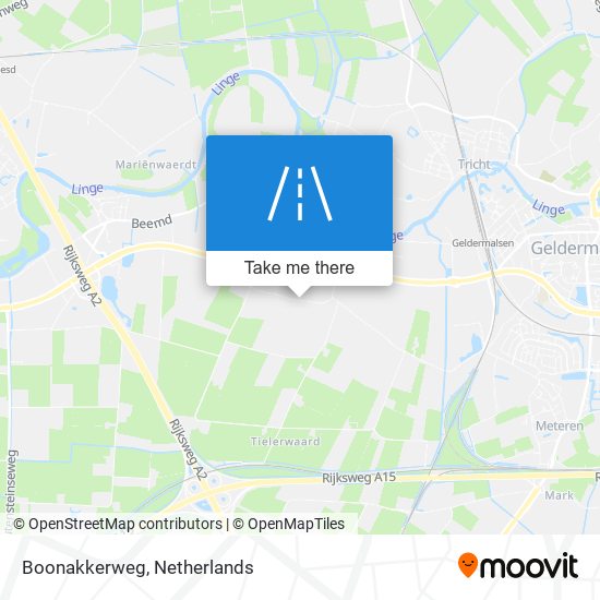 Boonakkerweg map