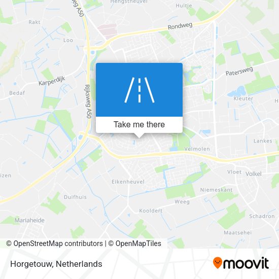 Horgetouw map