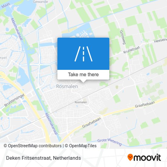 Deken Fritsenstraat map