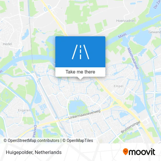 Huigepolder map