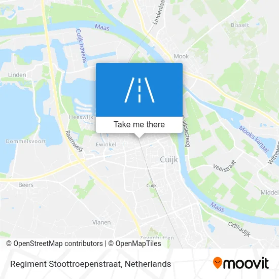 Regiment Stoottroepenstraat map