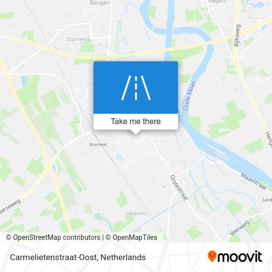 Carmelietenstraat-Oost map