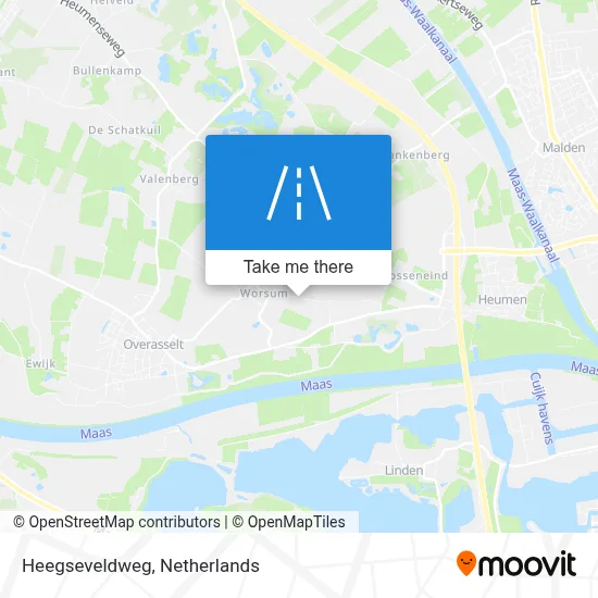 Heegseveldweg map