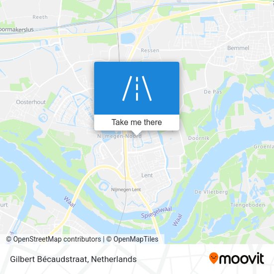 Gilbert Bécaudstraat map
