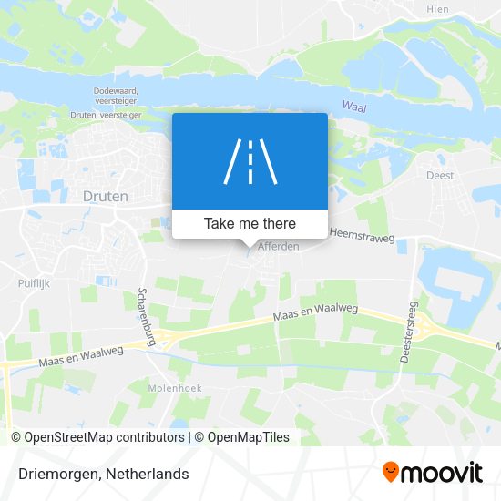 Driemorgen map