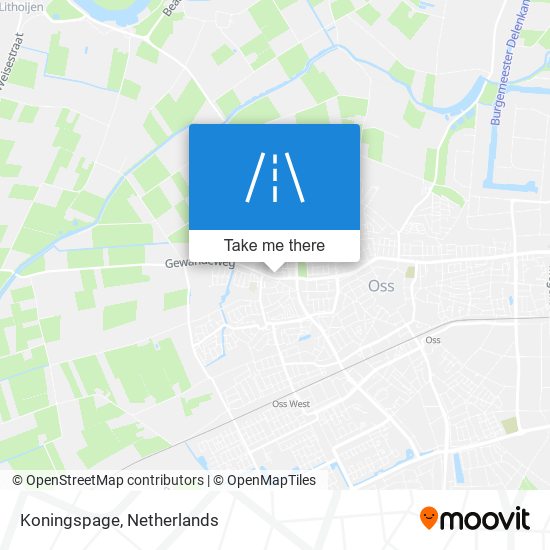 Koningspage map