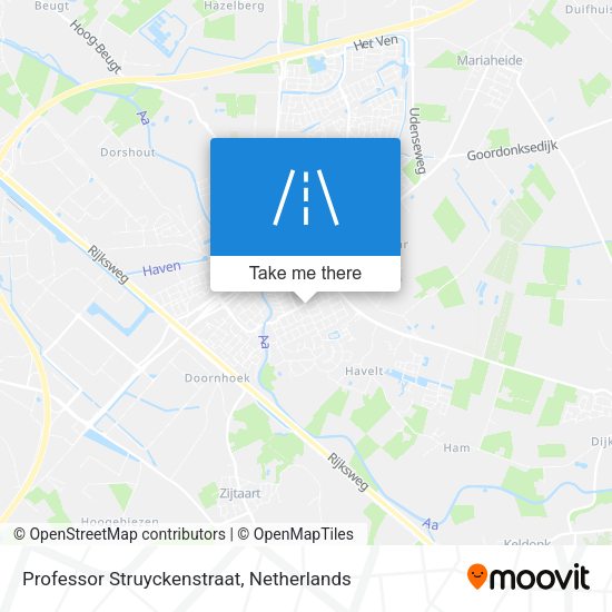 Professor Struyckenstraat map