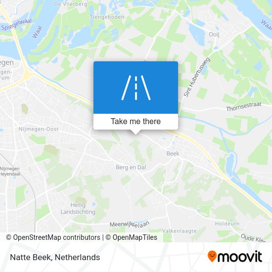 Natte Beek map