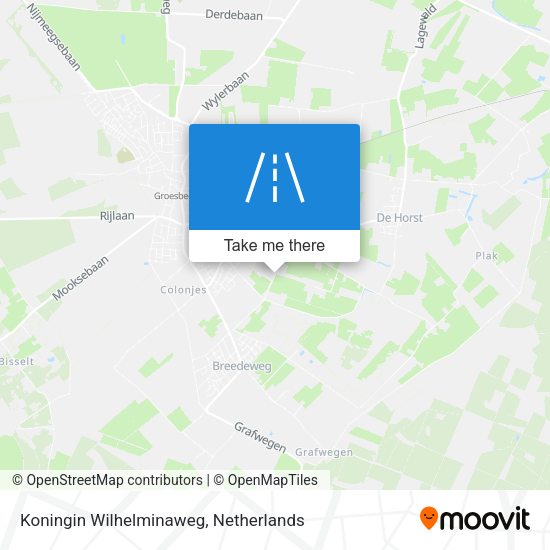 Koningin Wilhelminaweg map