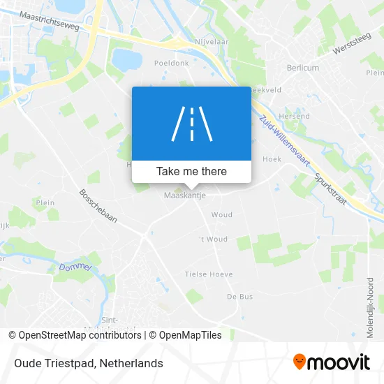 Oude Triestpad map