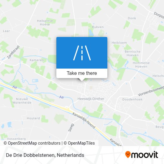 De Drie Dobbelstenen map