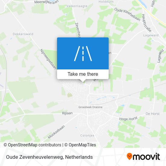Oude Zevenheuvelenweg map