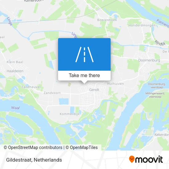 Gildestraat map