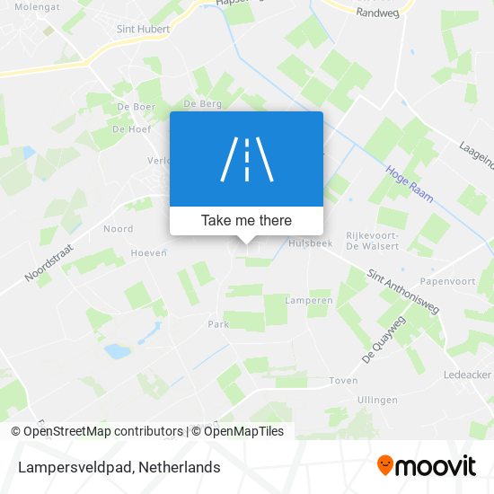 Lampersveldpad map