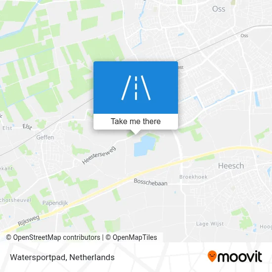 Watersportpad map