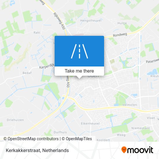 Kerkakkerstraat map