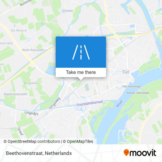 Beethovenstraat map