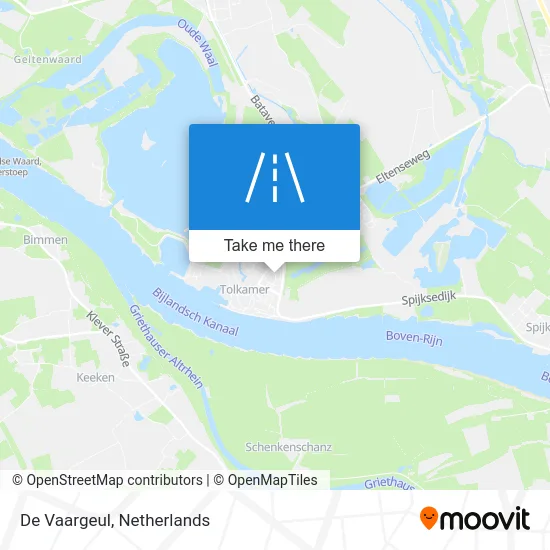 De Vaargeul map