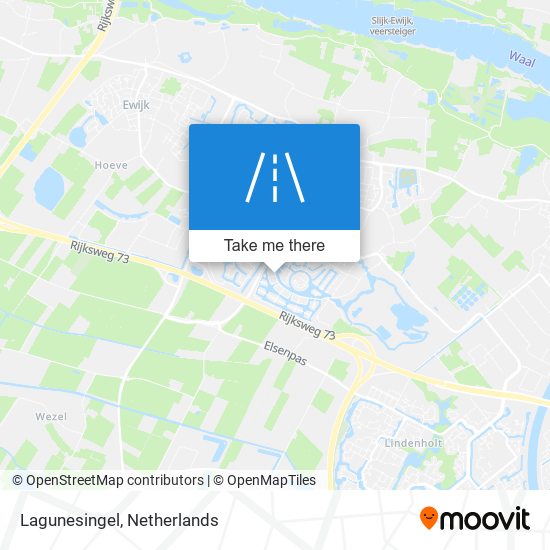 Lagunesingel Karte