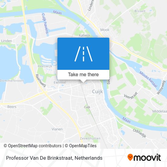 Professor Van De Brinkstraat map