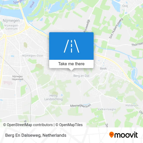 Berg En Dalseweg map