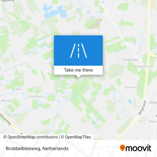 Brobbelbiesweg map