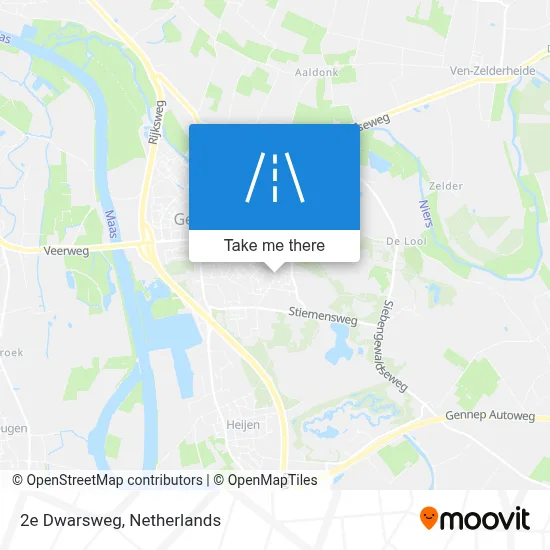 2e Dwarsweg map