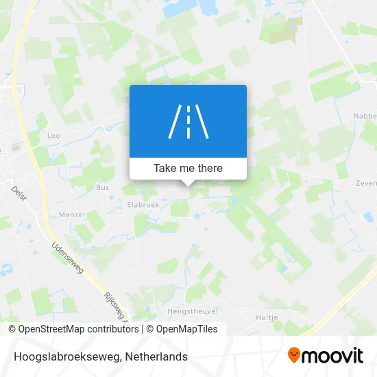 Hoogslabroekseweg map