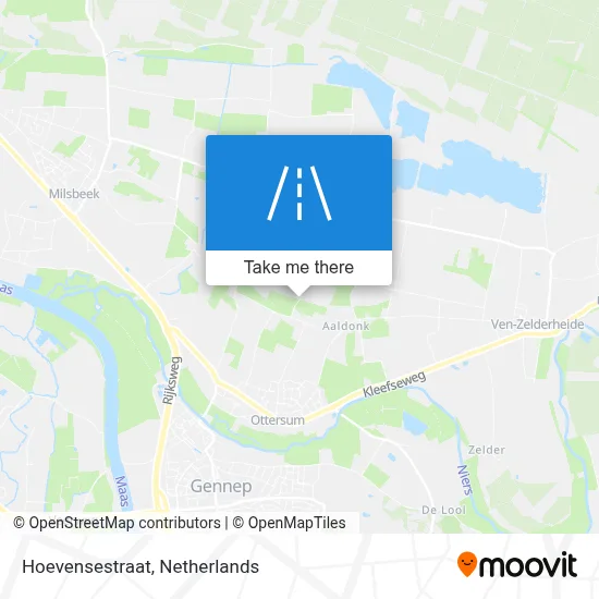 Hoevensestraat map
